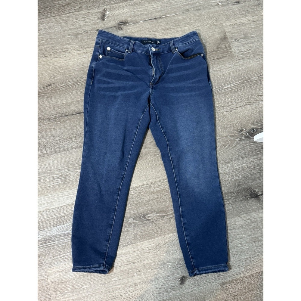 Tamari Dark Wash Stretchy Skinny Straight Leg Jeans Soft 8P